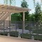 Black Metal Outdoor Privacy Screen – 12-Panel Adjustable Garden Fence with 6 Stakes, Weather-Resistant Patio Divider for Yard, AC Units, and Pool Areas